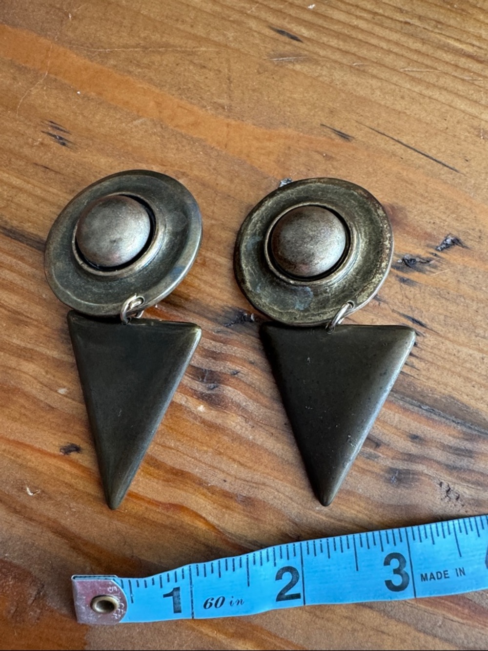 Vintage Triangle Drop Earrings - Women Jewelry